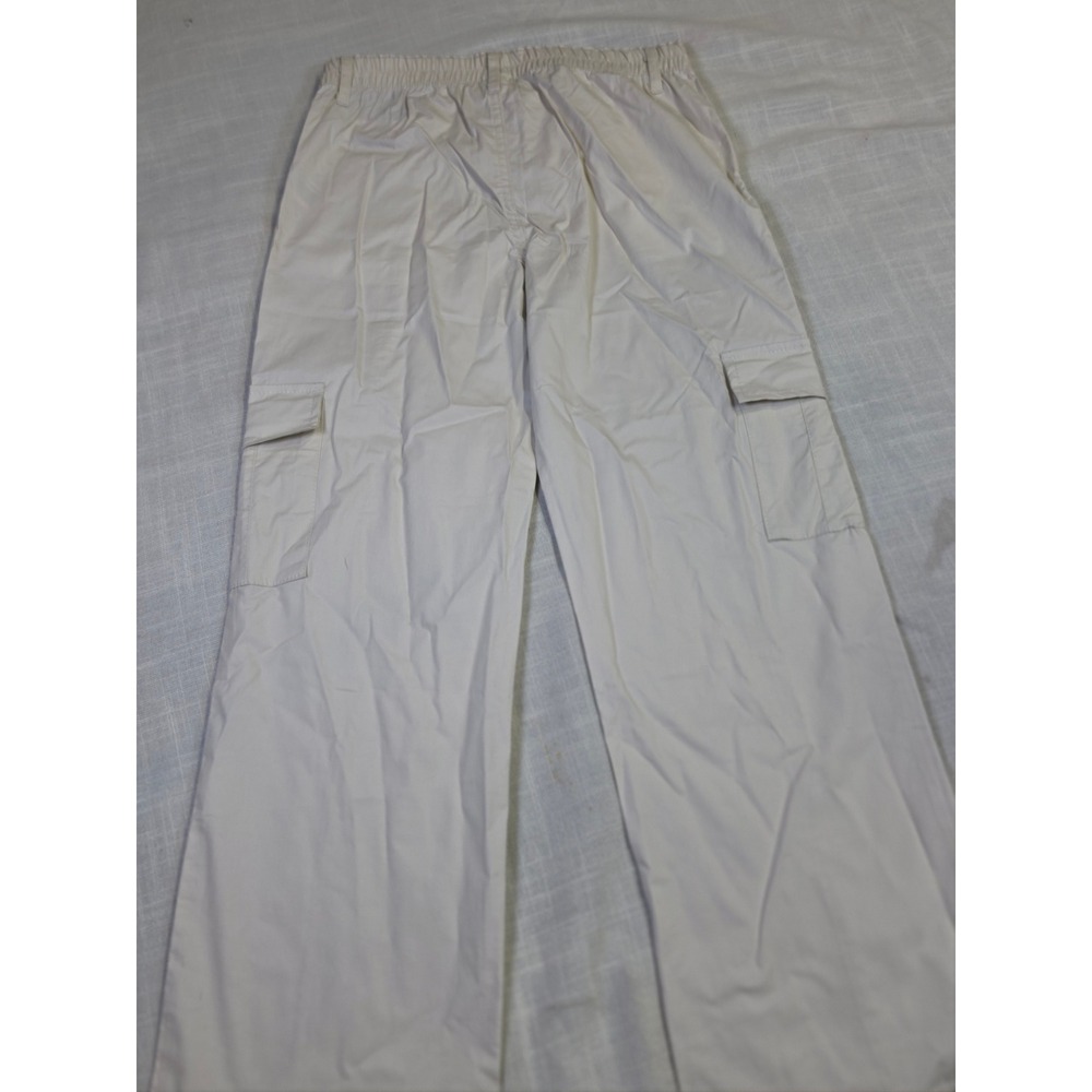 Art Class Boys Cargo Pants Cream Mid Rise Relaxed Leg Size L 10/12 NWT